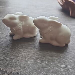 Pair of Ceramic Bunnies
